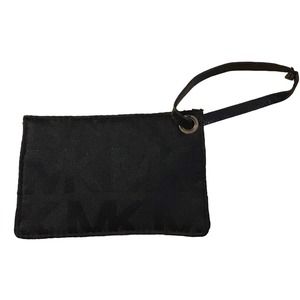 Michael Kors Signature Black Canvas Mini Wristlet